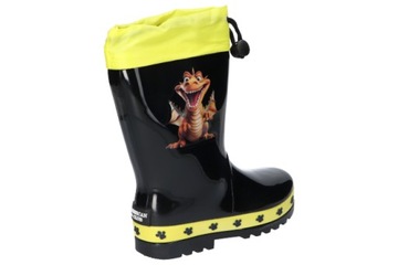 БОТИНКИ ДЕТСКИЕ ВОДОНЕПРОНИЦАЕМЫЕ С РЕЗИНКОЙ AMERICAN KAL22 ЧЕРНЫЕ 32