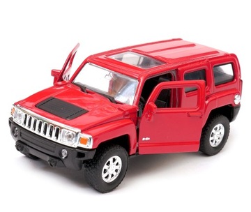 Hummer H3 1:34 - 39 WELLY czerwony