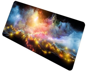 DUŻA PODKŁADKA na BIURKO pod MYSZKĘ KOSMOS 70x30cm