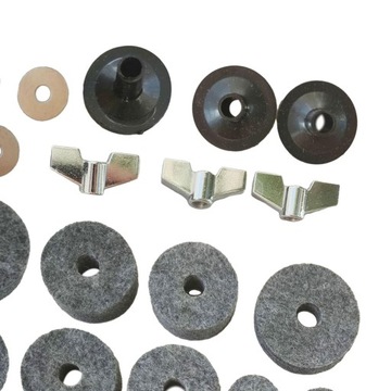 Запчасти для барабана Аксессуары для барабана Гайки-барашки Фетр Ключи для барабана 18 шт.