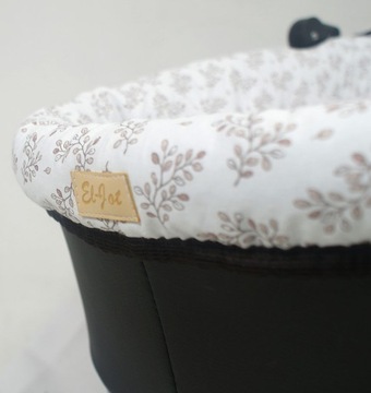 ЖЕСТКИЙ МАТРАС-ВСТАВКА ДЛЯ КОЛЯСКИ С ЧАШКОЙ НА МОЛНИИ, ХЛОПОК