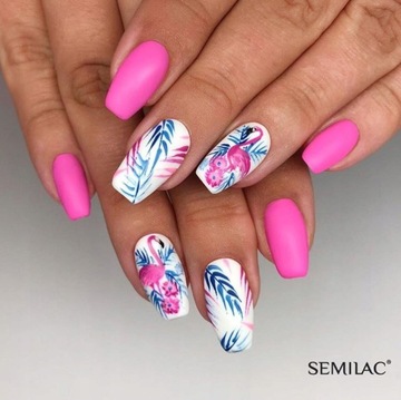 Semilac 277 PasTells Гибридный лак для ногтей Light Fuchsia 7 мл