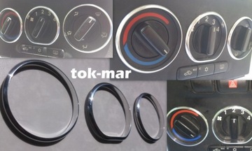 HLINÍK RÁMEČKY NA KNOFLÍKY VENTILACE OPEL ASTRA G