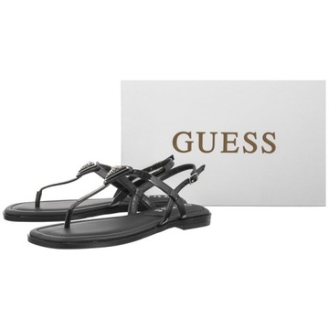 Buty Sandały Japonki Damskie Guess Rainey FLGRAY PAF21 Black Czarne