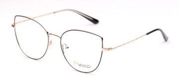 VASCO 4924 Oprawki okulary damskie z nakładką przeciwsłoneczną POLARYZACJA