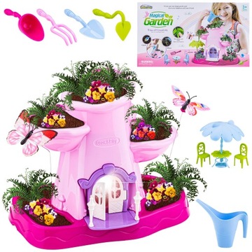 Набор маленького садовника для выращивания растений, цветочный горшок, кукольный домик, стол