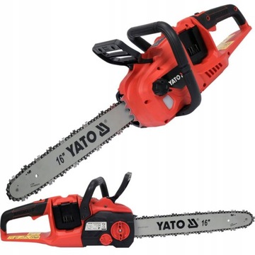 YATO БЕНЗОПИЛА YATO 16 ДЮЙМОВ АККУМУЛЯТОР 36 В БЕЗ АККУМУЛЯТОРА БЕСЩЕТОЧНЫЙ 2x18 В