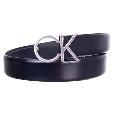 CALVIN KLEIN DAMSKI PASEK DO SPODNI RE-LOCK CK LOGO BELT CZARNY r.90