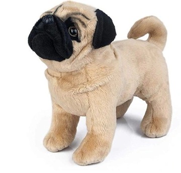 PLUSZAK MISIEK ZABAWKA PIES MOPS 30 CM JAKOŚĆ