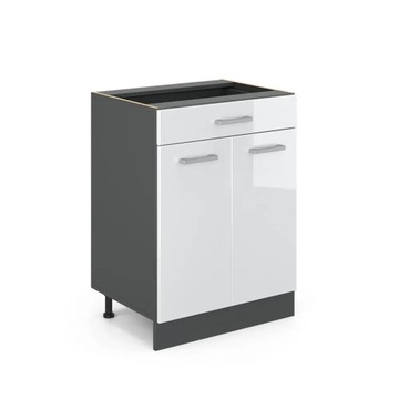 SZAFKA DOLNA R-LINE 60 BIAŁY/ANTR. SZUFLADĄ VICCO