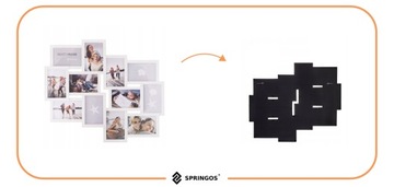 НАБОР МУЛЬТИРАМА ИЗ 12 ФОТОРАМОК БЕЛАЯ РАМКА МУЛЬТИ ФОТОГАЛЕРЕЯ КОЛЛАЖ