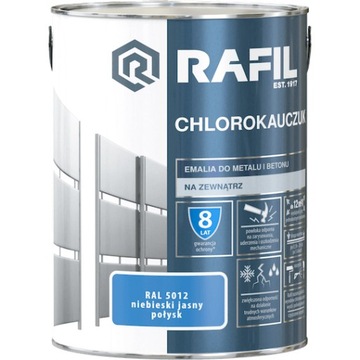 Rafil Chlorokauczuk niebieski sygnałowy połysk RAL5005 - 750ml