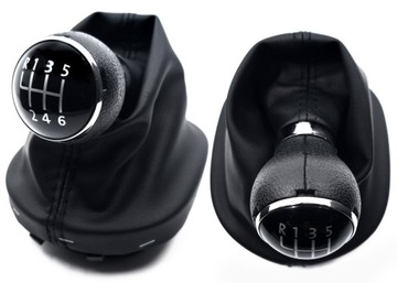 Gałka Biegów Mieszek Skóra VW Touran mk1 2003-2010