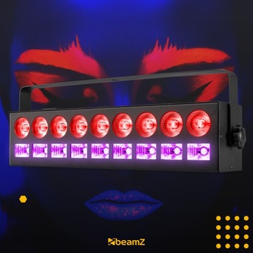 Reflektor belka LED 9x 6W RGBW UV DMX IP20 Beamz