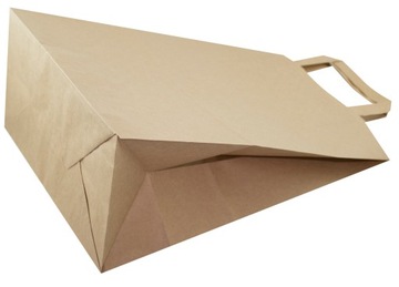 СУМКИ БУМАЖНЫЕ МЕШКИ 260х140х320 СЕРЫЕ 50 ШТ.