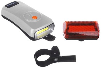 КОМПЛЕКТ СВЕТОДИОДНЫХ ВЕЛОСИПЕДНЫХ ЛАМП ПЕРЕДНЕЕ + ЗАДНЕЕ ОСВЕЩЕНИЕ