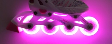 Роликовые коньки Роликовые коньки 4в1 регулируемые RAVEN Grace 31-35 LED