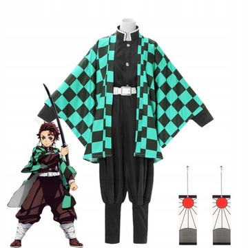 Demon Slayer Cosplay Kamado Tanjirou Anime Kostium