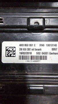 AUDI A7 S7 C8 4K8 18- MASKA MŘÍŽKA 4K8853651E