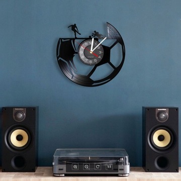 Футбольные виниловые пластинки настенные часы для спальни