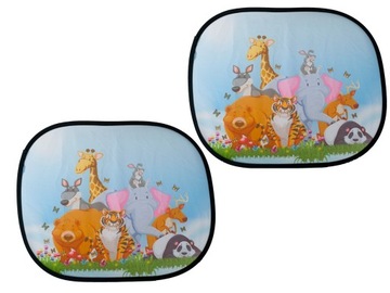 ДЕТСКИЙ СОЛНЦЕЗАЩИТНЫЙ КОЗЫРЕК ДЛЯ АВТОМОБИЛЯ НА БОКОВОЕ ОКНО 2 ШТ.