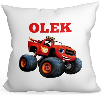 BLAZE I MEGA MASZYNY PODUSZKA 40x40 +DOWOLNE IMIĘ