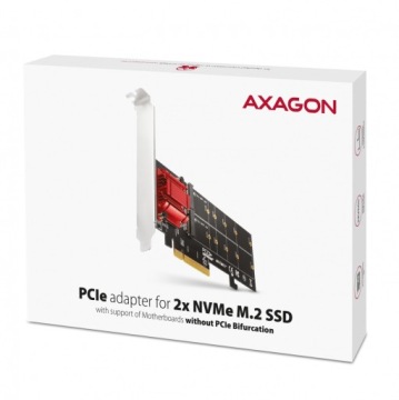 Контроллер PCEM2-ND, PCIe x 8, 2 слота M.2 и