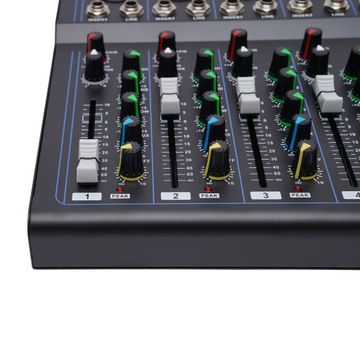 7-канальный живой аудио USB Bluetooth-микшер Аудио DJ Музыкальное шоу