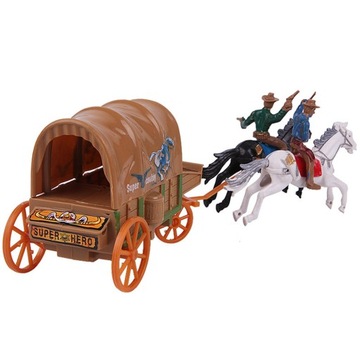 1 ZESTAW KOLEKCJA MODELI WESTERN CARRIAGE OZDOBANIE ZABAWKI