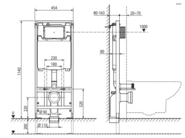 ВСТРОЕННЫЙ УНИТАЗ ROCA ACTIVE ONE SLIM 8 СМ, КНОПКА SET ХРОМ. БЛЕСК