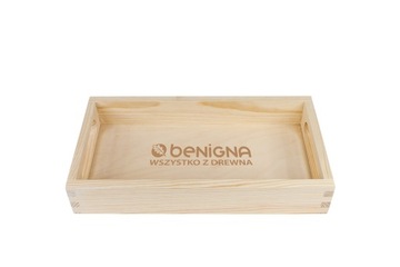 DREWNIANA TACKA taca sztućce reklama logo grawer