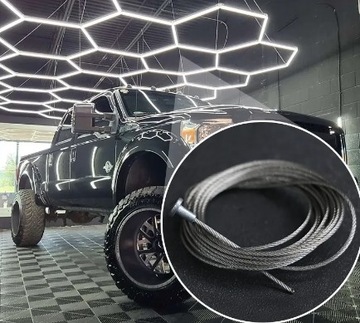 SYSTEM DO ZAWIESZENIA OŚWIETLENIA MONTAŻ LINKA Hexagon LED