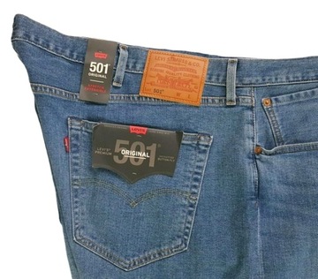 Levi's 501 jeansy męskie Big&Tall 005010139 oryg. nowa kol. Levis - W48/L32