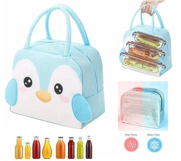 PINGWIN TORBA ŚNIADANIOWA TERMICZNA IZOLACYJNA LUNCH BOX KANAPNIK 5,5L