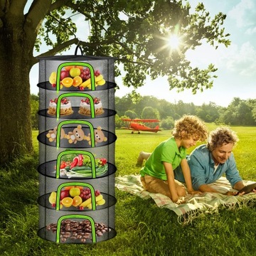 6-СЛОЙНАЯ ПОДВЕСНАЯ СУШИЛЬНАЯ СЕТКА, СКЛАДНАЯ ПОДСТАВКА, ДЛЯ ТРАВ, ЦВЕТОВ