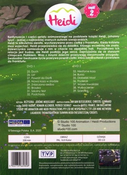 ХАЙДИ, часть 2 - 2DVD-ФИЛЬМ