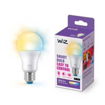 Żarówka LED E27 WiZ światło białe zmienne 8W wifi