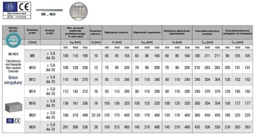 Kotwa chemiczna Hybrydowa CIĘŻKIE OBCIĄŻENIA bez styrenu BCR 300 HYBRID +..