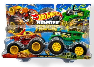 Samochody pojazdy HOT WHEELS MONSTER TRUCK SPUR MOMENT vs LOCO PUNK