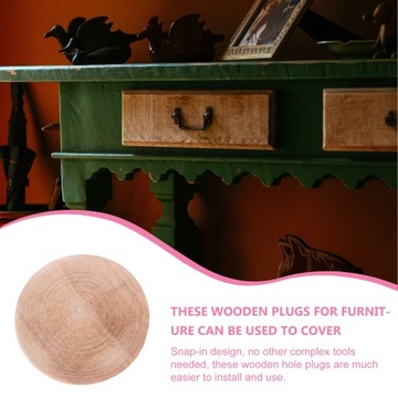 Колпачки деревянные Деревянный декор 25 шт.