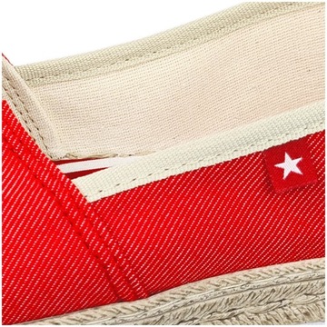 Espadryle damskie Big Star czerwone FF276025 37