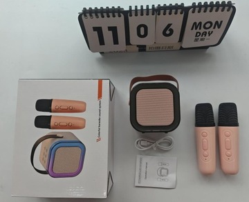 НАБОР ДЛЯ КАРАОКЕ С МИКРОФОНОМ И ДИНАМИКОМ BLUETOOTH