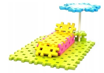 ВАФЕЛЬНЫЕ БЛОКИ MELI BASIC CONSTRUCTOR PINK 600 EL.