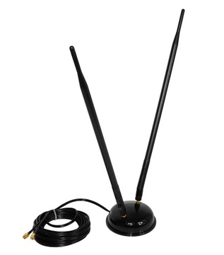 Всенаправленная АНТЕННА ДВОЙНАЯ LTE HSPA+ 13 дБи 2x5 м SMAm