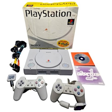 Ретро-консоль Playstation 1 PSX PS1, ухоженная коробка, набор из 2-х накладок