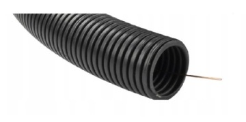 ТРУБА ГОФРИРОВАННАЯ РКГС 32 ЧЕРНАЯ 750Н + ПИЛОТ АКС 444045 25м