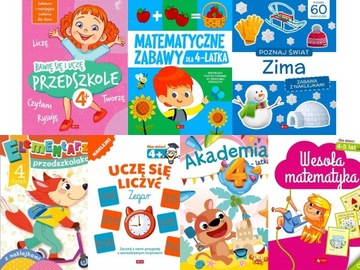 ZESTAW EDUKACJA 4-latka zabawa nauka ćwiczenia