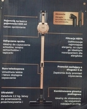 СЕТЕВОЙ РУЧНОЙ ПЫЛЕСОС ЗОЛОТАЯ ВЕРСИЯ МОЩНОСТЬ 600ВТ