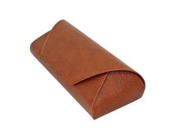 Eleganckie Etui Na OKULARY Korekcyjne TWARDE musztarda Ochronne PREZENT