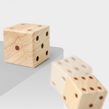 Деревянные игральные кости Jumbo, 7 см, игральные кости для ролевых игр
